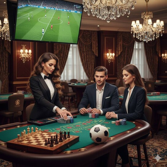 走兽飞禽棋牌意境图 · 飞鸟与走兽对弈